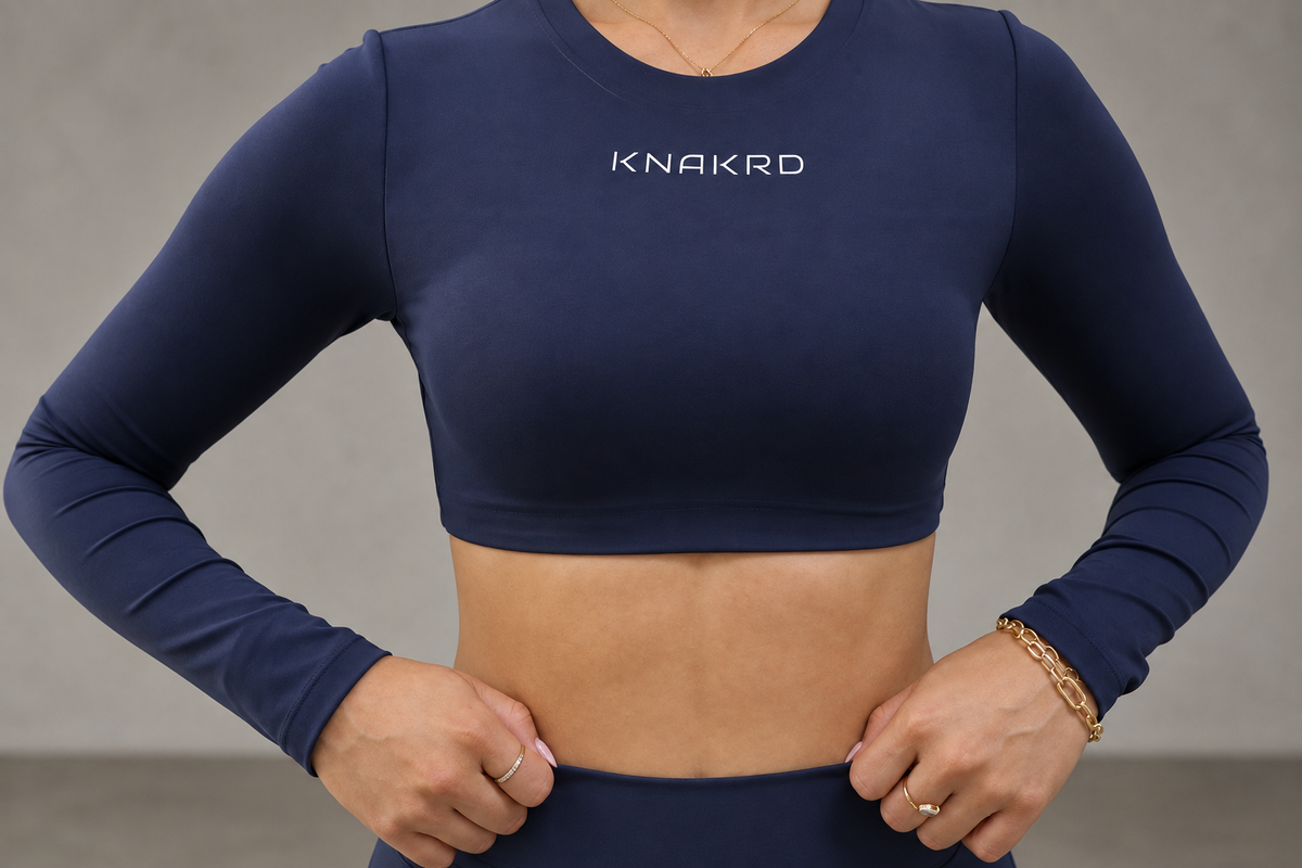FLUX Backless Long Sleeve Crop Top - FLUX Backless Long Sleeve Crop Top