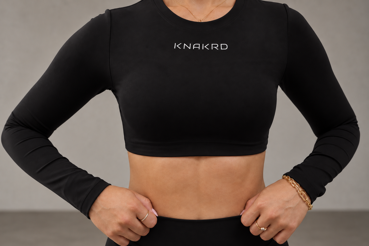 FLUX Backless Long Sleeve Crop Top - FLUX Backless Long Sleeve Crop Top