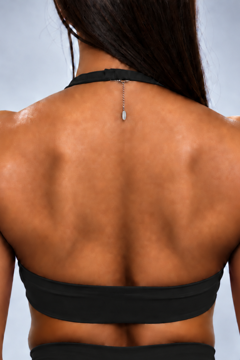 SYNQ Seamless Sports Bra - Onyx Black