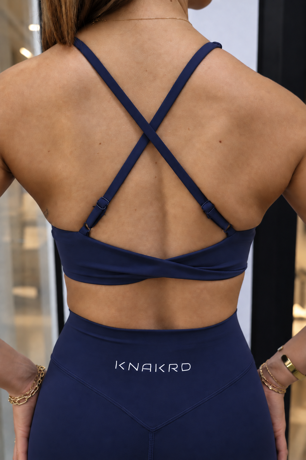 FLUX Low Support Sports Bra - Marine Navy