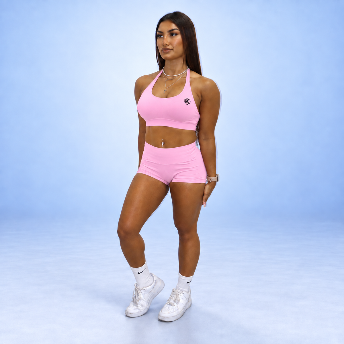 SYNQ Sculpt Shorts - Blush Pink