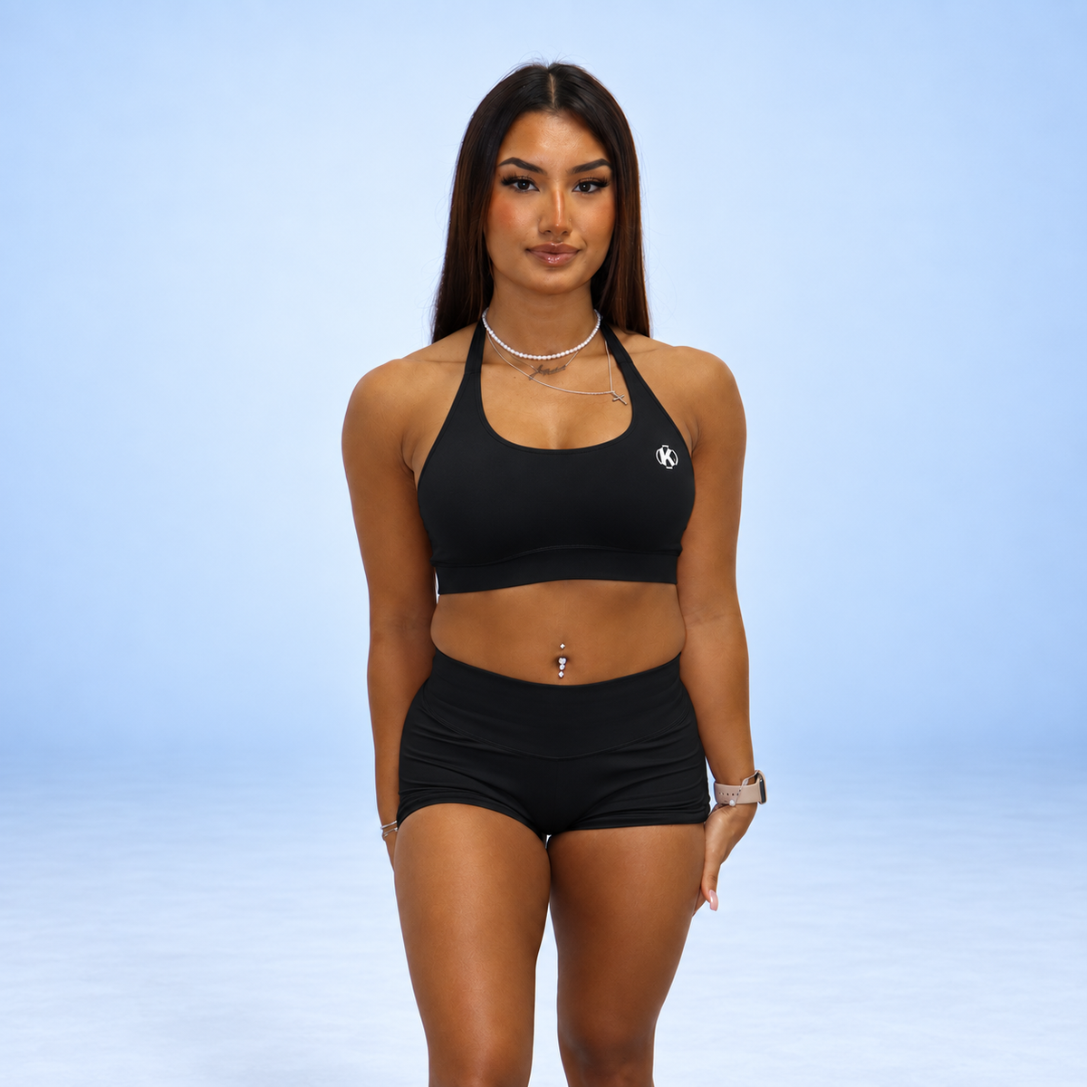 SYNQ Bra + Sculpt Shorts Set - Onyx Black