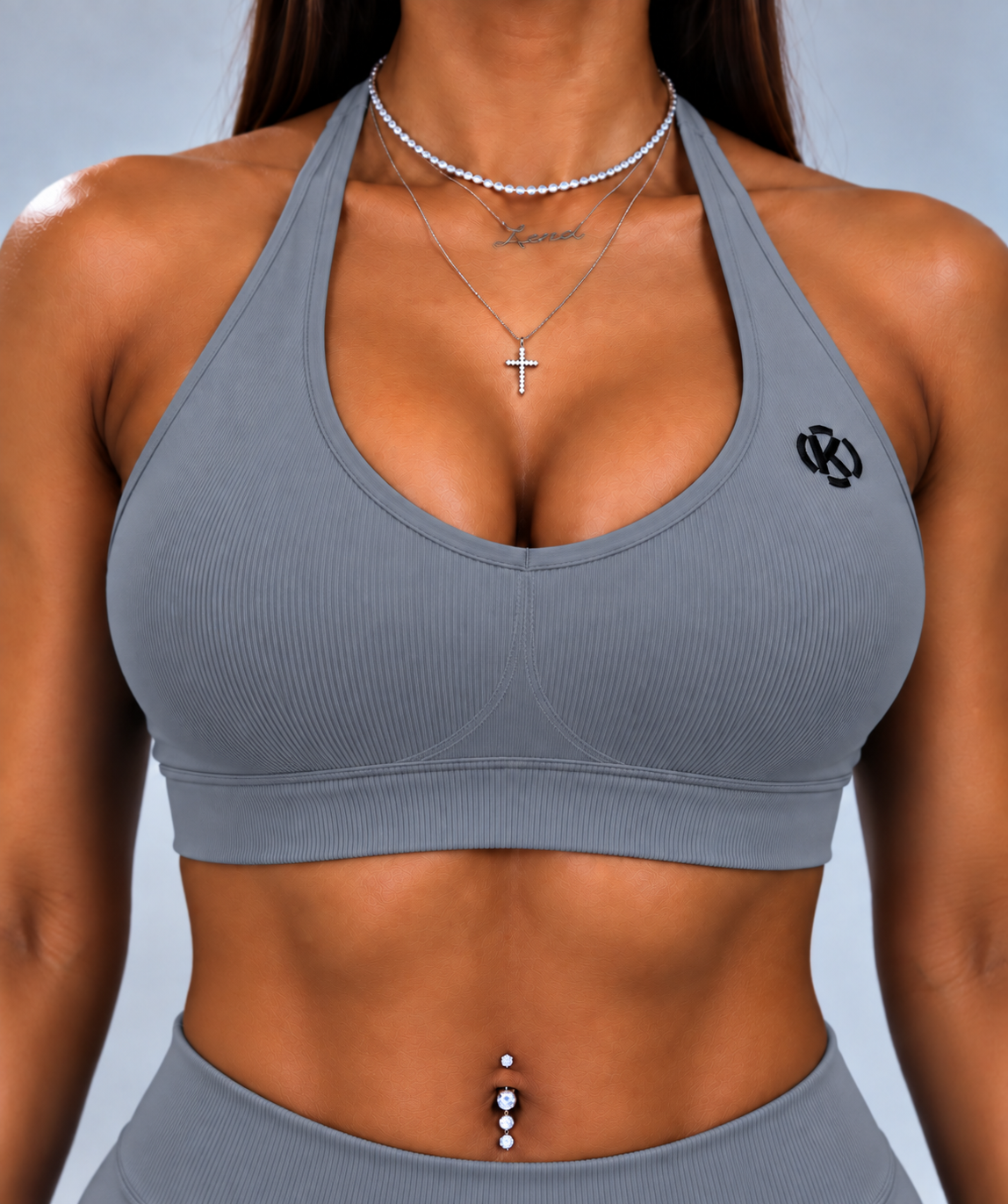 SYNQ Seamless Sports Bra - Drift Grey