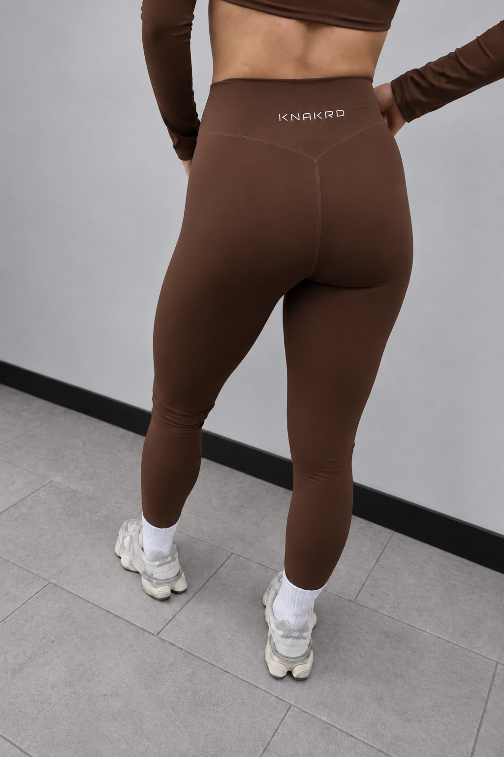 FLUX Squat-Proof Gym Leggings - Mocha Brown