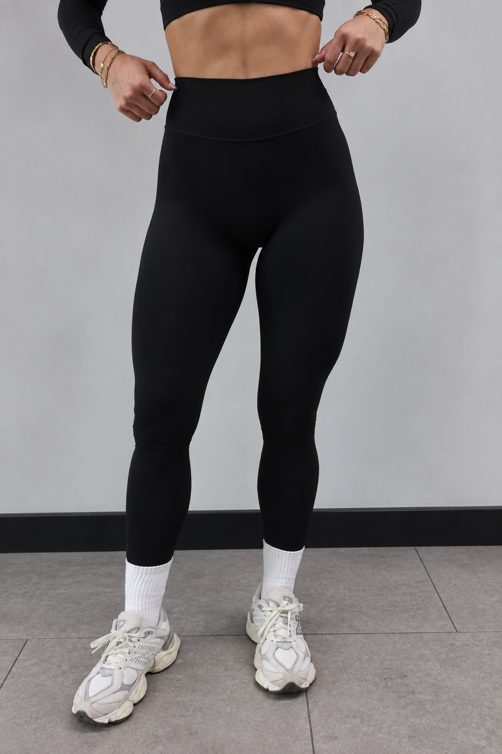 FLUX Squat-Proof Gym Leggings - Onyx Black