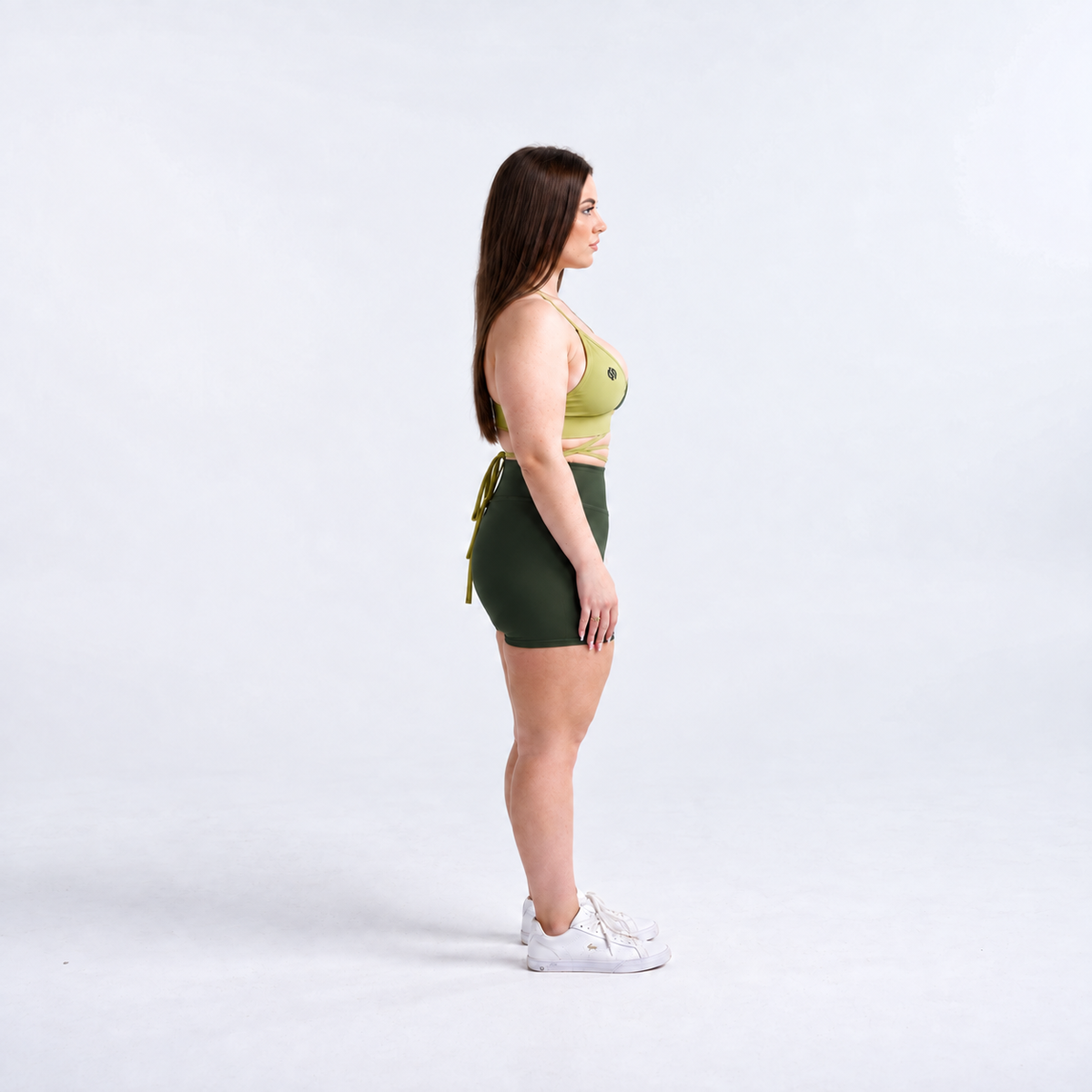 VIVID Bra + Shorts Set - Jungle Femme Green