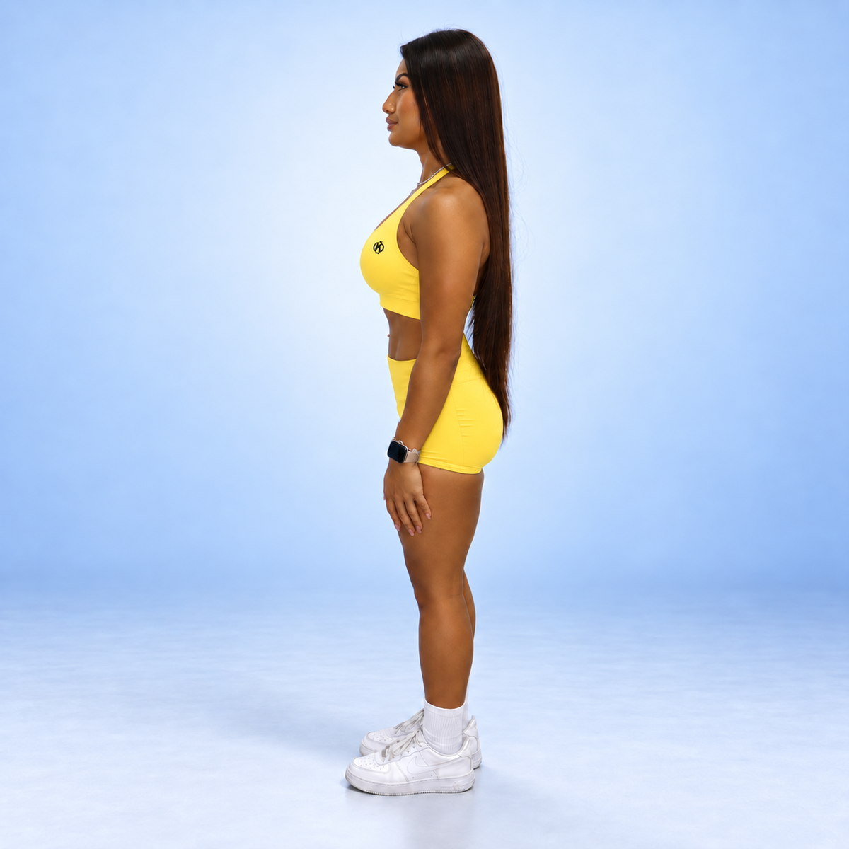 SYNQ Bra + Sculpt Shorts Set - Solar Yellow