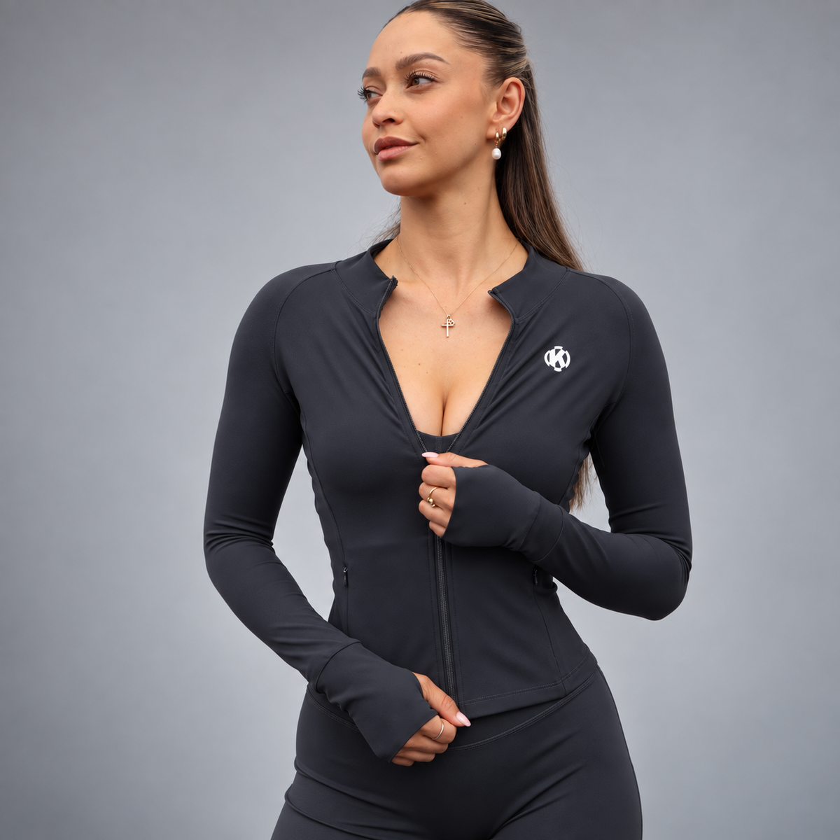 FLUX Fitted Zip Gym Jacket - FLUX Fitted Zip Gym Jacket