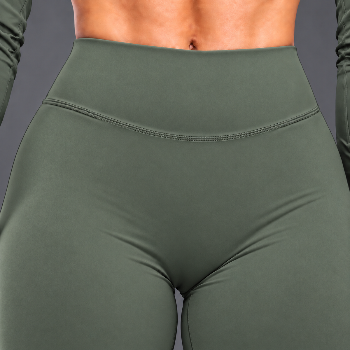 FLUX Long Sleeve & Flared Leggings Set - Matcha Green