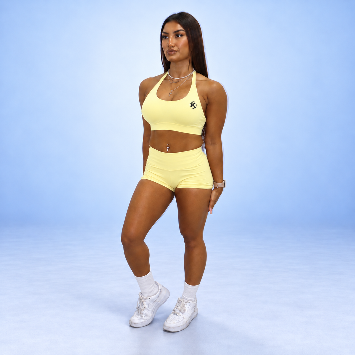 SYNQ Bra + Sculpt Shorts Set - Butter Yellow