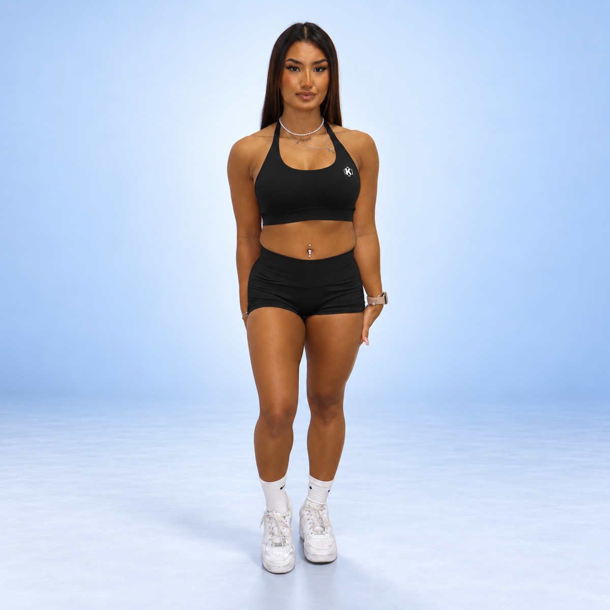 SYNQ Bra + Sculpt Shorts Set - Onyx Black