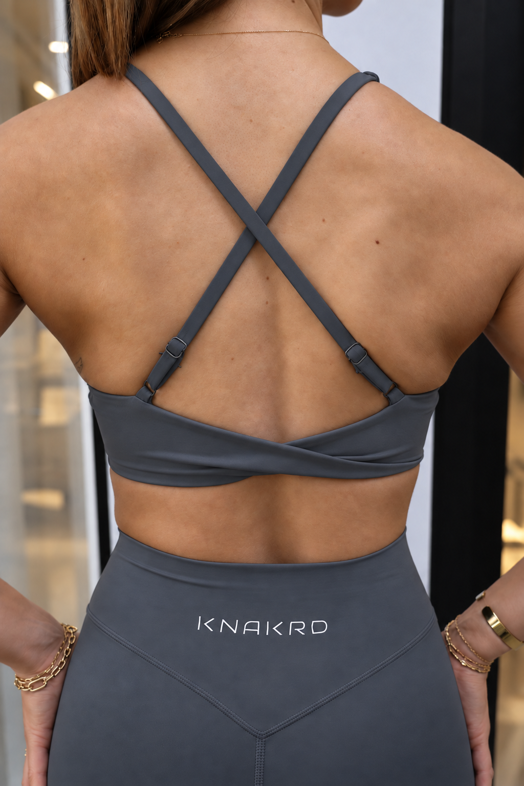 FLUX Low Support Sports Bra - Drift Grey