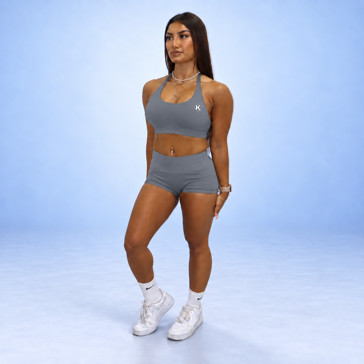 SYNQ Sculpt Shorts - Drift Grey