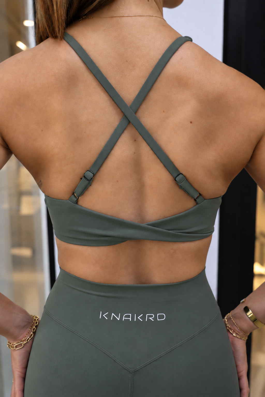 FLUX Low Support Sports Bra - Matcha Green
