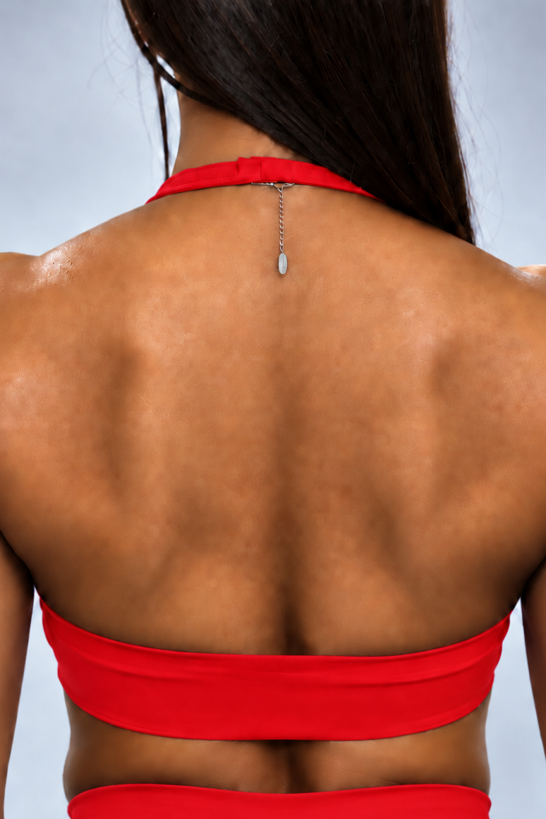 SYNQ Seamless Sports Bra - Crimson Red